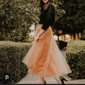 NWT Sézane Masha Polka Dot Skirt Size 34